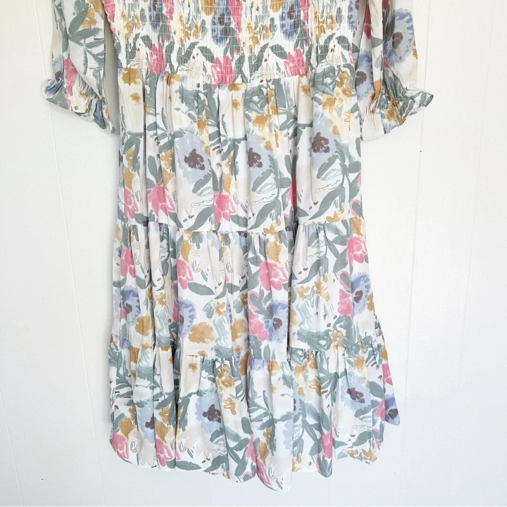 NWT BALTIC BORN Marta Floral Smocked Midi Dress 1X - Picture 8 of 11